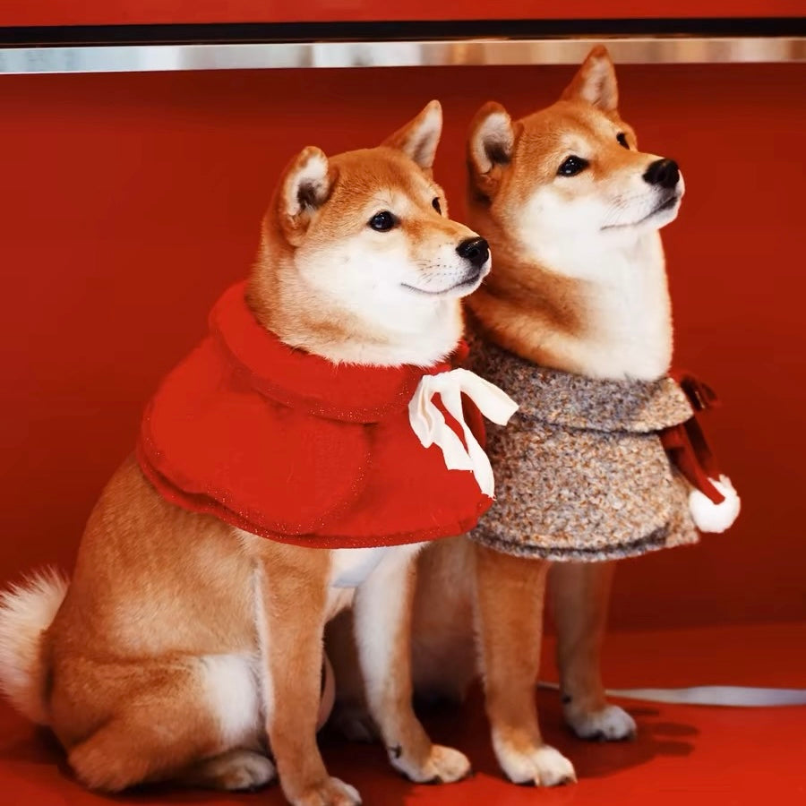 Christmas drool scarf