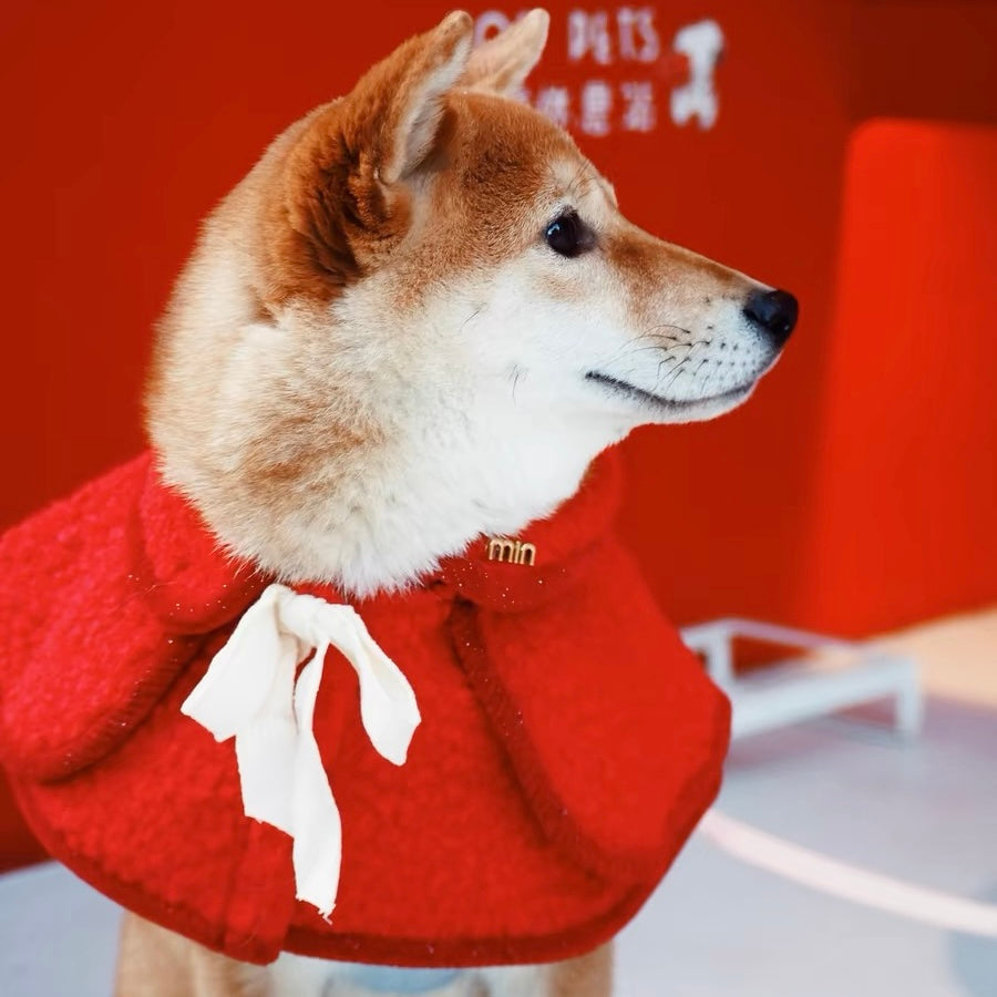 Christmas drool scarf
