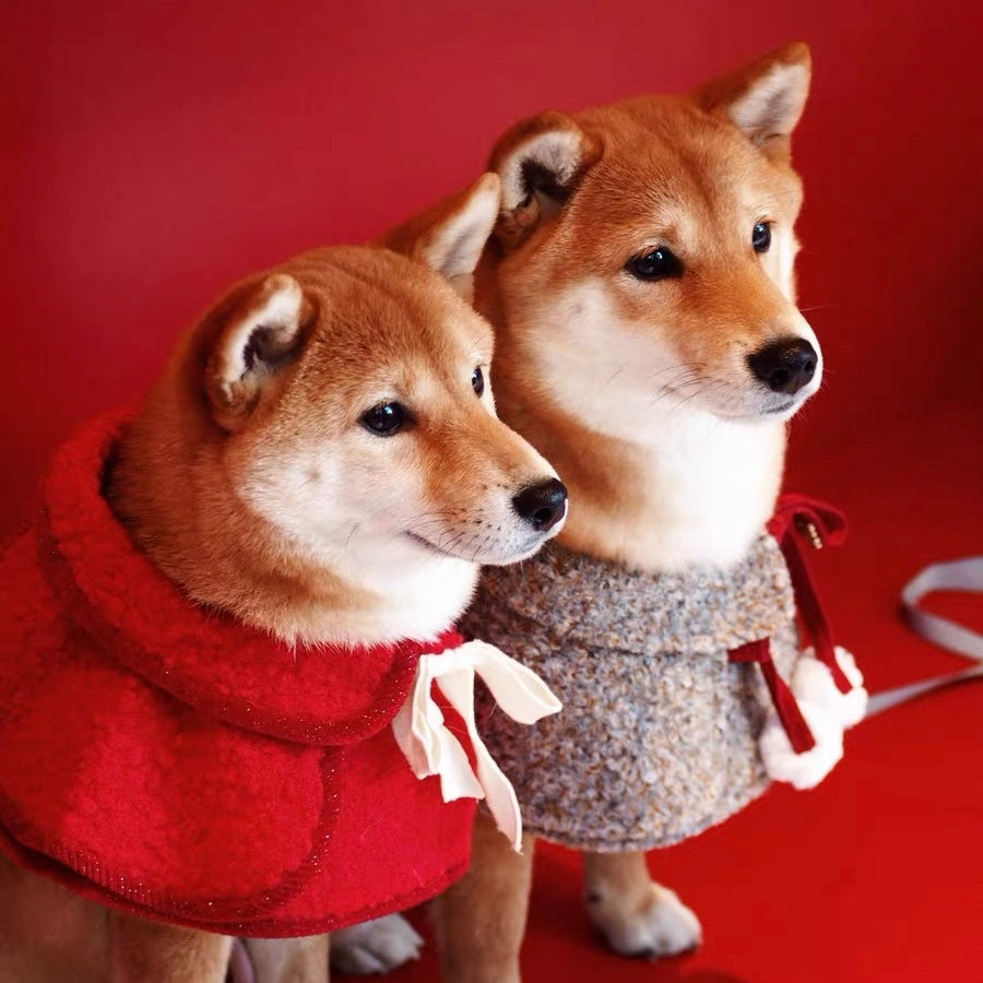Christmas drool scarf